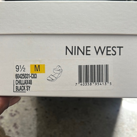 Stylish Black Wedge Sandals - Picture 2 of 7